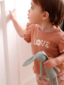 Bebé 0-36 meses-T-shirts-T-shirt love, de mangas curtas, para bebé