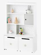 Estante para quarto, tema Sirius Branco claro liso com motivo 