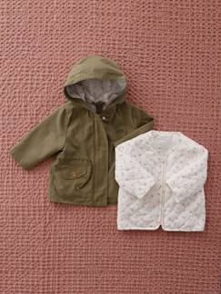 Bebé 0-36 meses-Blusões, ninhos-Blusões-Parka 3 em 1 com casaco amovível, para bebé