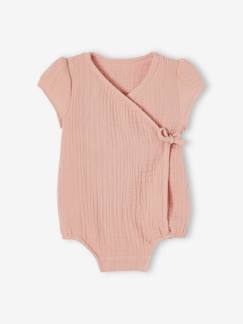 Bebé 0-36 meses-Bodies-Body personalizável, em gaze de algodão, para recém-nascido