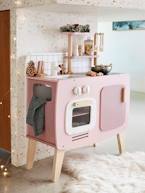 Cozinha design em madeira FSC® rosa+verde 
