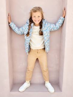 Menina 2-14 anos-Casacos, blusões-Blusões-Blusão leve, com capuz e motivos estampados, para menina