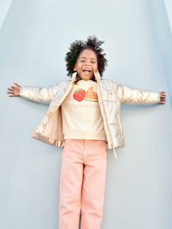 Menina 2-14 anos-Casacos, blusões-Blusões-Blusão leve e metalizado, para menina