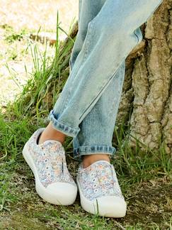 Calçado-Calçado menina (23-38)-Sapatilhas elásticas em tecido, para menina