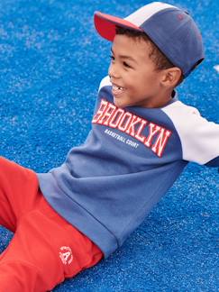 Menino 2-14 anos-Camisolas, casacos de malha, sweats-Sweatshirts-Sweat de desporto colorblock, team Brooklyn, para menino
