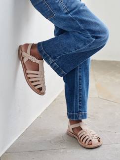 Calçado-Calçado menina (23-38)-Sandálias, chinelos-Sandálias em pele, para menina