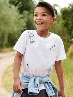 Menino 2-14 anos-T-shirt lúdica interativa de geocaching, para menino
