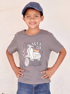 Menino 2-14 anos-T-shirts, polos-T-shirt de mangas curtas com motivos gráficos, para menino
