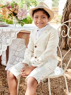 Menino 2-14 anos-Casacos, blusões-Casaco de cerimónia em algodão/linho, para menino