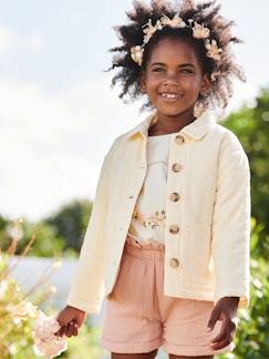 Menina 2-14 anos-Casacos, blusões-Casaco em bordado inglês, para menina