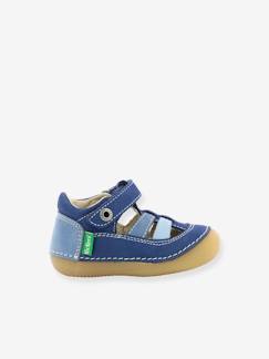 Calçado-Calçado bebé (17-26)-Bebé caminha menina (19-26)-Sabrinas, sapatos-Sandálias em pele, para bebé, Sushy Originel Softers da KICKERS®