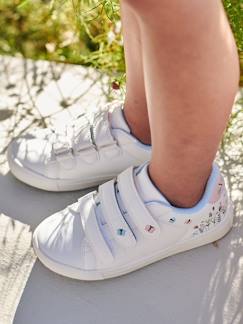 Calçado-Calçado menina (23-38)-Sapatilhas com barras autoaderentes, para menina