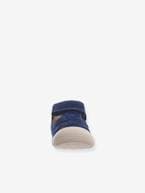 Sandálias semiabertas para bebé, Bede da NATURINO®, especial primeiros passos azul-céu+marrom+ocre 