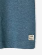 T-shirt personalizável, de mangas curtas, para menino AZUL MEDIO LISO COM MOTIVO+azul-turquesa+branco+CASTANHO ESCURO LISO COM MOTIV+marinho+tangerina+VERDE MEDIO LISO COM MOTIVO 