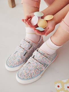 Calçado-Calçado menina (23-38)-Sapatilhas-Sapatilhas em tecido, com barras autoaderentes, para criança