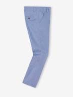 Calças chino em algodão/linho para menino azul+AZUL ESCURO LISO COM MOTIVO+BEGE CLARO LISO COM MOTIVO 