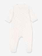 Pijama com fecho, em algodão bio, da PETIT BATEAU branco 
