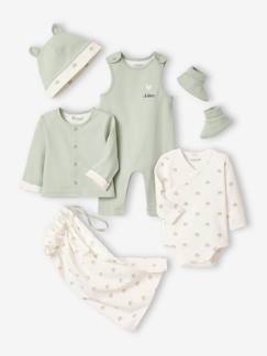 Bebé 0-36 meses-Conjuntos-Conjunto de 6 peças personalizável + bolsa, para recém-nascido