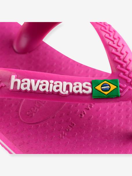Chinelos Baby Brasil Logo II, HAVAIANAS azul+marinho+rosa-bombom 
