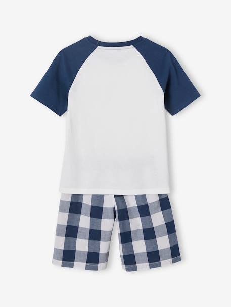 Pijama estampado, para menino azul-oceano 