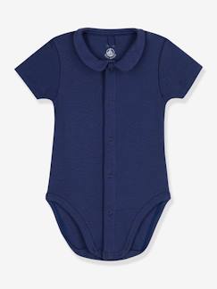 Bebé 0-36 meses-Bodies-Body de mangas curtas com gola, da Petit Bateau
