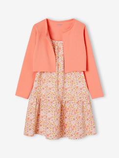 Menina 2-14 anos-Conjuntos-Conjunto de vestido e bolero, para menina