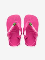 Chinelos Baby Brasil Logo II, HAVAIANAS azul+marinho+rosa-bombom 