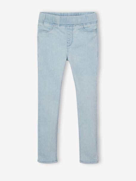 Jeans estilo treggings Basics, para menina double stone+ganga cinzenta+stone 