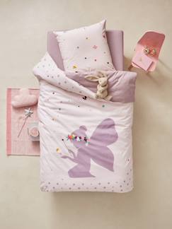 Têxtil-lar e Decoração-Conjunto capa de edredon + fronha de almofada, para criança, tema Pequena fada