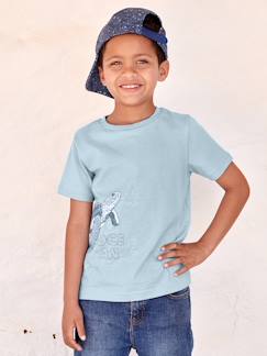 Menino 2-14 anos-T-shirts, polos-T-shirt animal, em puro algodão bio, para menino