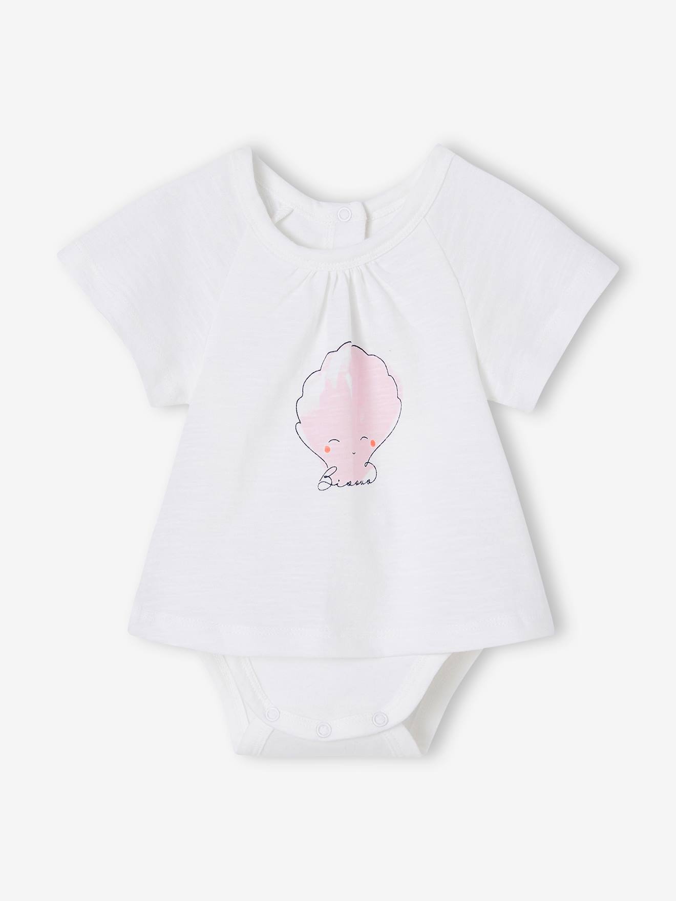 T shirt body de mangas curtas para beb Beb 0 36 meses