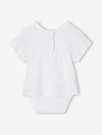 T-shirt-body de mangas curtas, para bebé branco 
