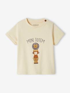 Bebé 0-36 meses-T-shirts-T-shirts-T-shirt mini totem de mangas curtas, para bebé