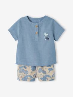 Bebé 0-36 meses-Conjuntos-Conjunto t-shirt e calções, para bebé