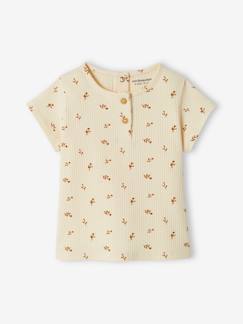 Bebé 0-36 meses-T-shirt em canelado, para bebé