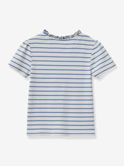 Menina 2-14 anos-T-shirts-Camisola estilo marinheiro, da CYRILLUS, em algodão bio, para bebé