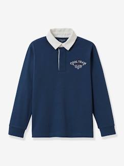 Menino 2-14 anos-Camisolas, casacos de malha, sweats-Polo-rugby, da CYRILLUS, em algodão bio, para menino