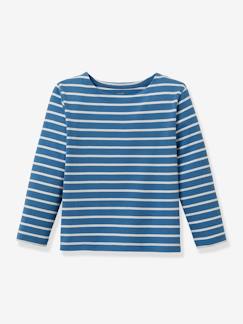 Menino 2-14 anos-T-shirts, polos-Camisola estilo marinheiro, da CYRILLUS, em algodão bio, para menino