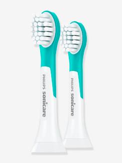 Puericultura-Cuidados e higiene-Lote de 2 cabeças compactas (3 anos e +) para escova de dentes elétrica, PHILIPS Sonicare For Kids