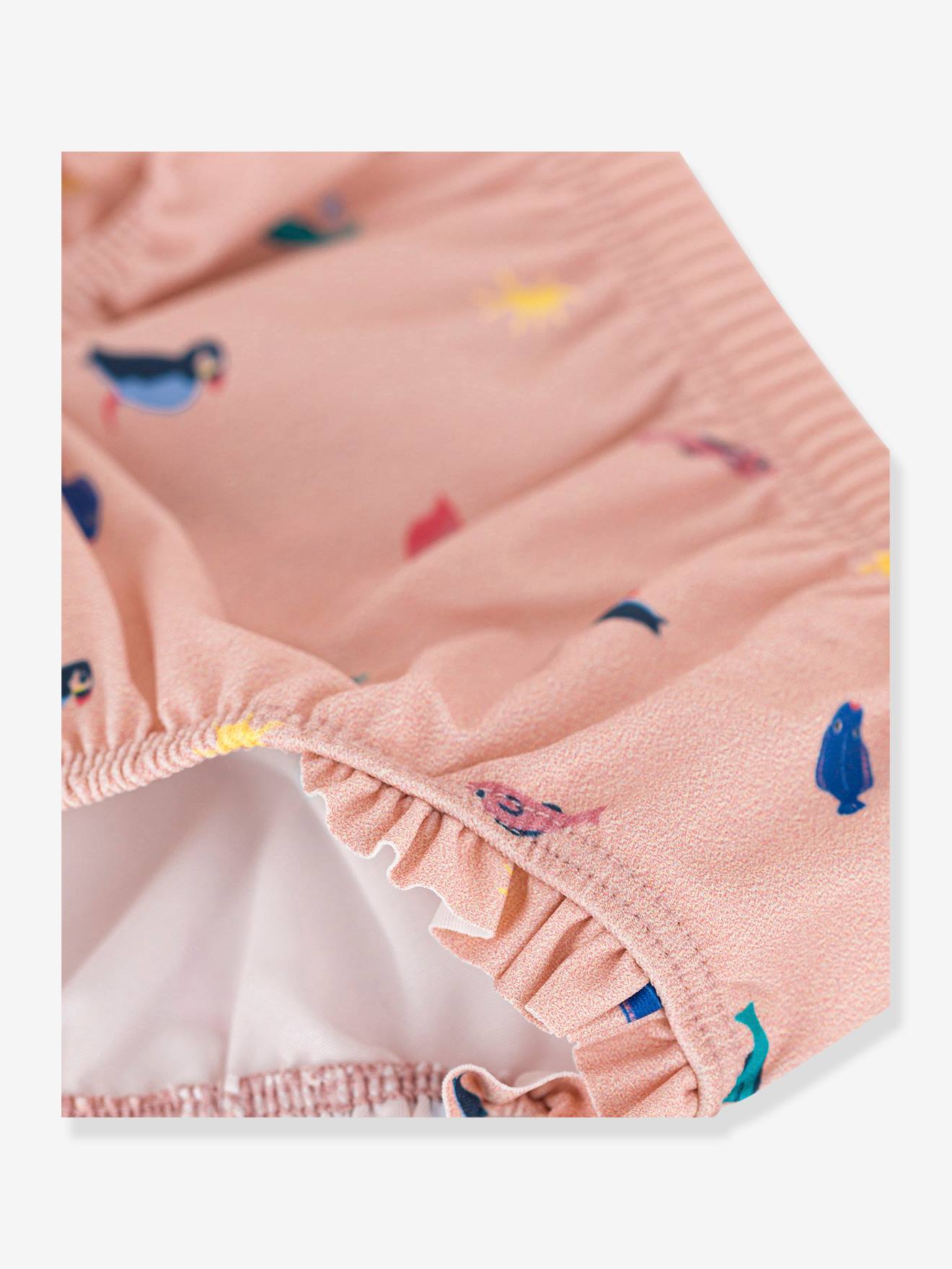 Cuecas de biquíni estampadas, para bebé menina-Bebé 0-36 meses-Vertbaudet