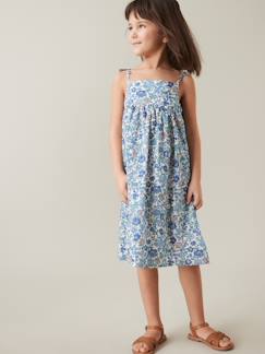 Menina 2-14 anos-Vestidos-Vestido comprido, da CYRILLUS, em tecido Liberty®, para menina