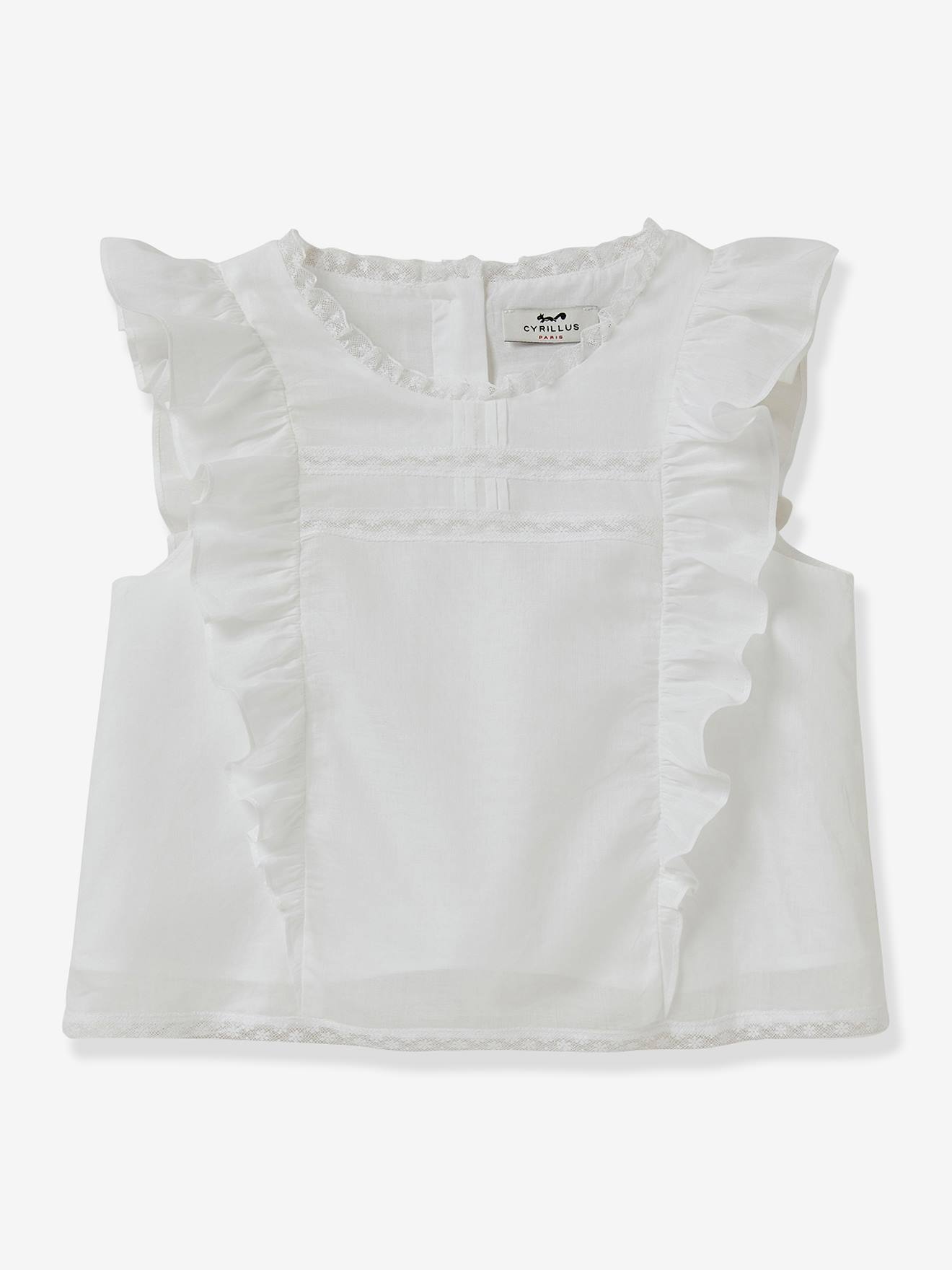 Conjunto Colette - Coleção festas e casamentos, da CYRILLUS, para menina branco