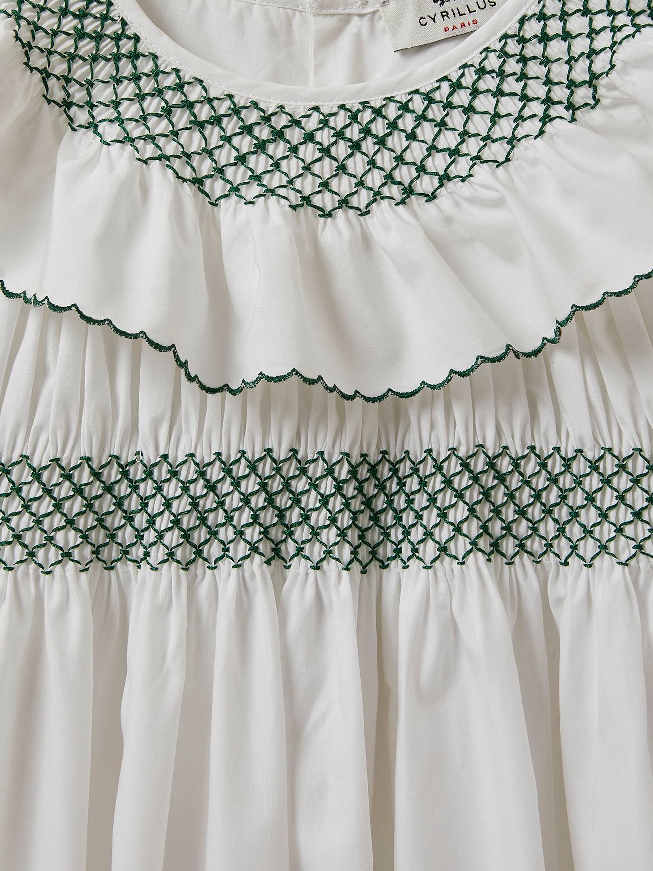 Vestido Bianca - Coleção festas e casamentos, da CYRILLUS, para menina branco