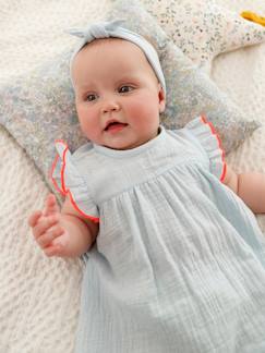 Bebé 0-36 meses-Vestidos, saias-Vestido e fita com laço, para bebé