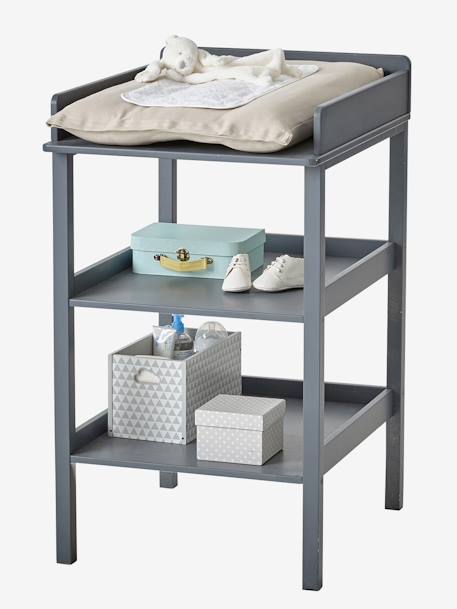 Mesa de mudas, para bebé Branco+Cinzento 
