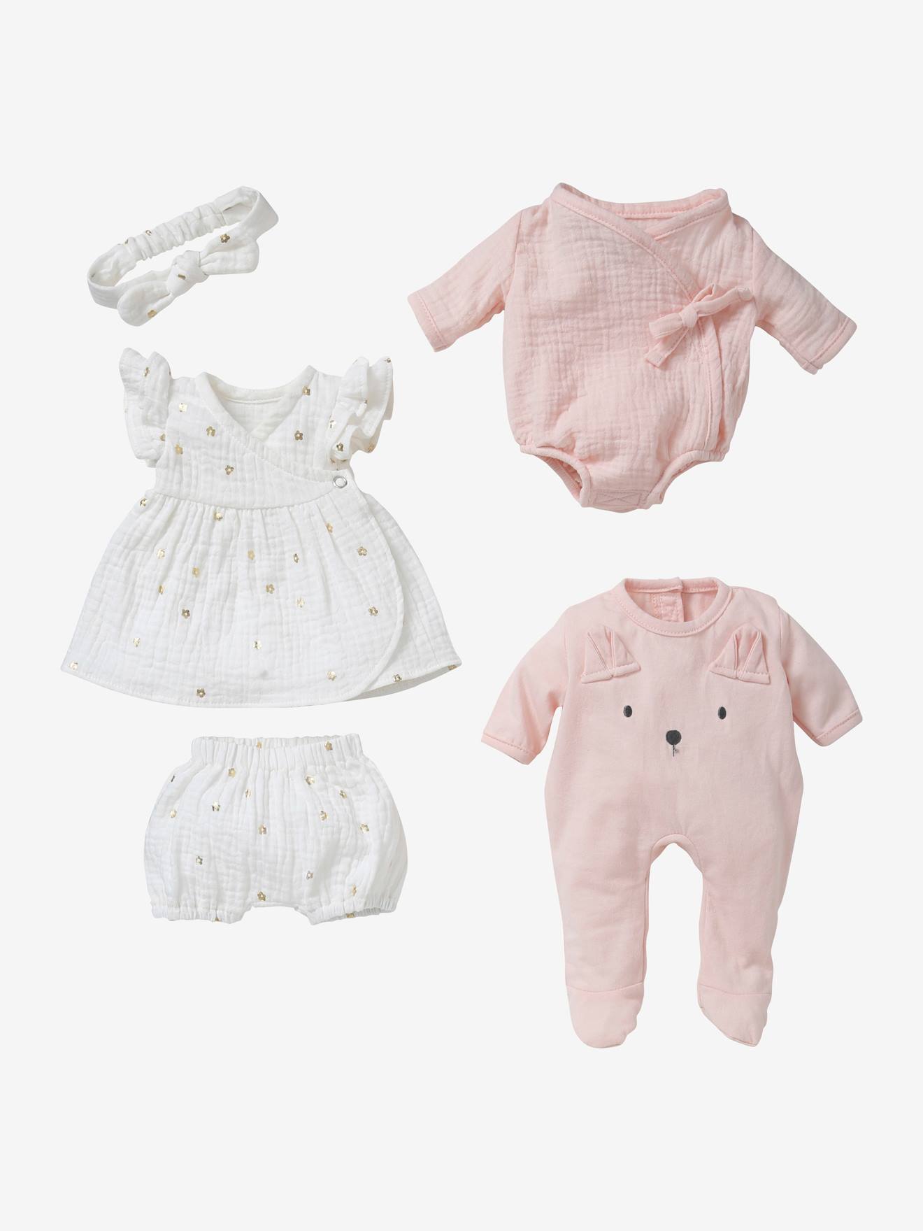 Set de 4 Conjuntos de Roupa de Boneca 36 cm, YM roupa e calçado