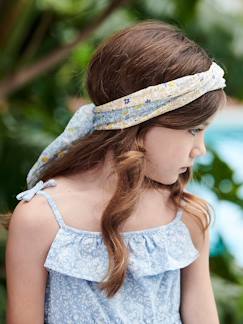 Menina 2-14 anos-Acessórios-Gorros, cachecóis, luvas-Lenço estampado às flores, personalizável, para menina