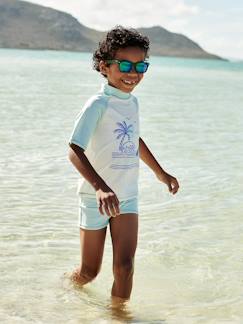 Menino 2-14 anos-Calções de banho-Conjunto de banho anti UV, t-shirt + calções, para menino