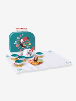 Brinquedos- Jogos de imitação-Caixa com serviço de chá, HAPE
