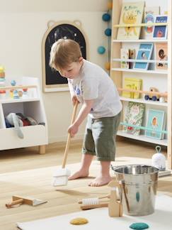 Brinquedos- Jogos de imitação-Casa, bricolagem e profissões-Conjunto de limpeza, em madeira FSC®